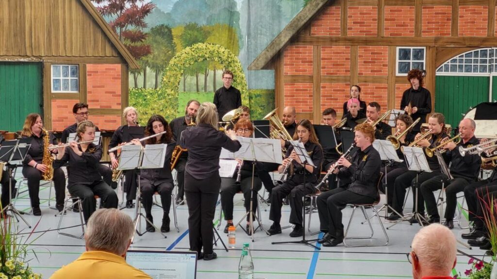 The MTB Concert Band performing in Germany