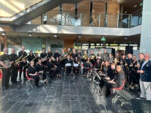 Mullingar Concert Band photo at summer concert in The Atrium