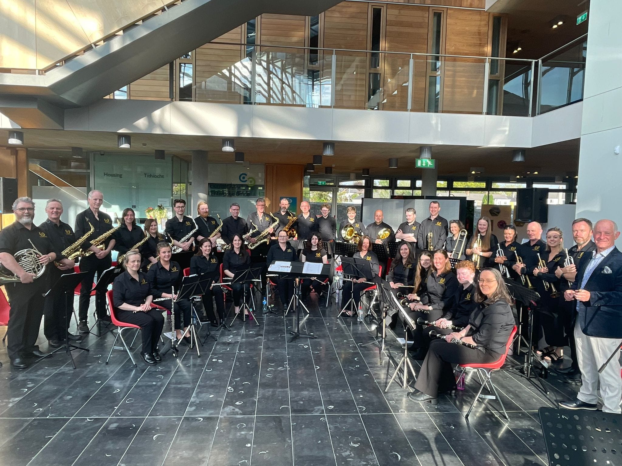 Mullingar Concert Band photo at summer concert in The Atrium